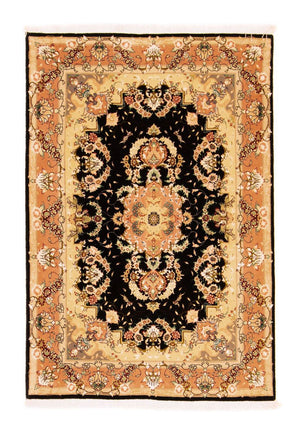Alfombra Persa - Tabriz - Real - 147 x 100 cm - negro