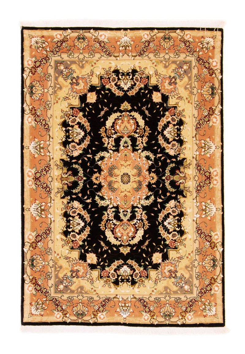 Alfombra Persa - Tabriz - Real - 147 x 100 cm - negro