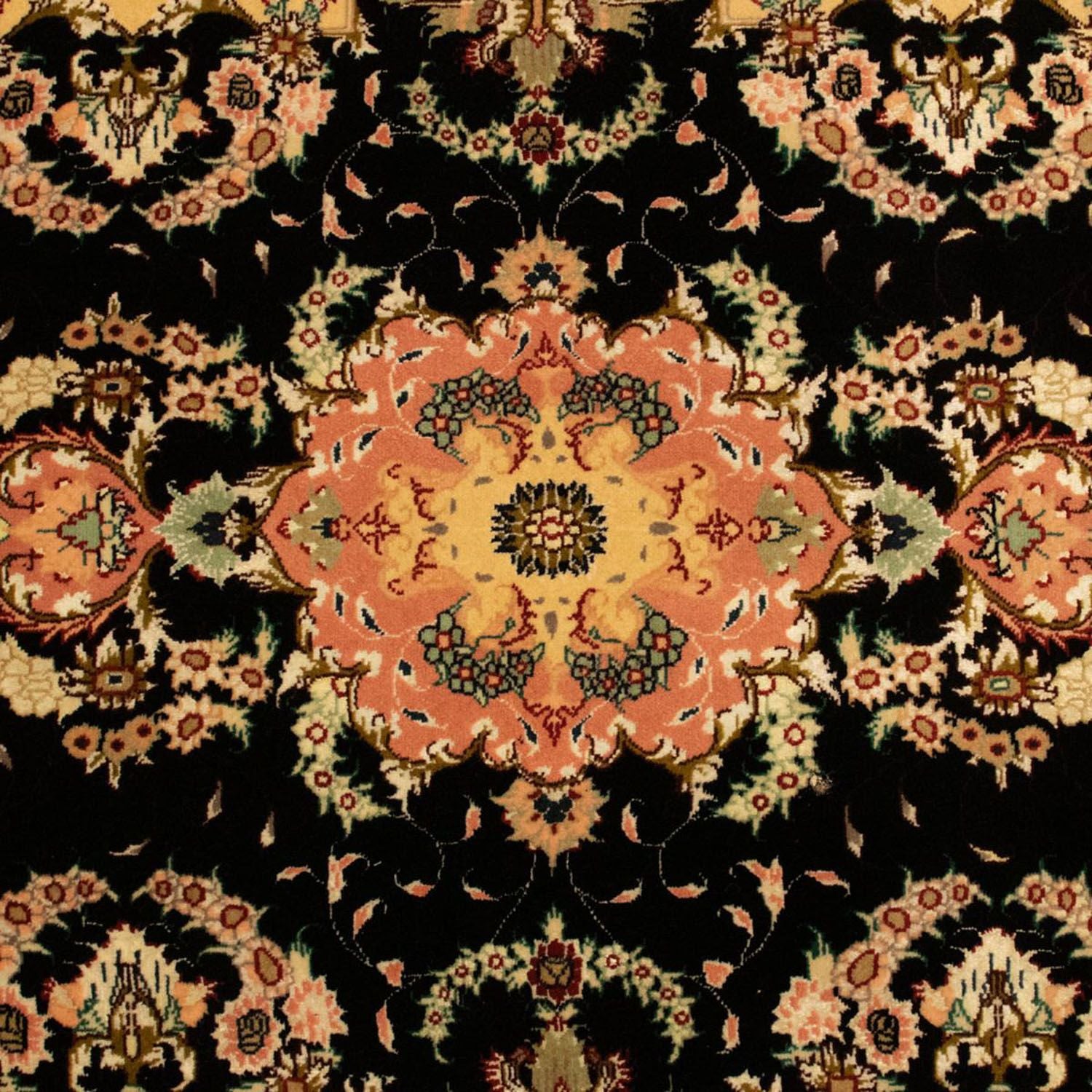 Alfombra Persa - Tabriz - Real - 147 x 100 cm - negro