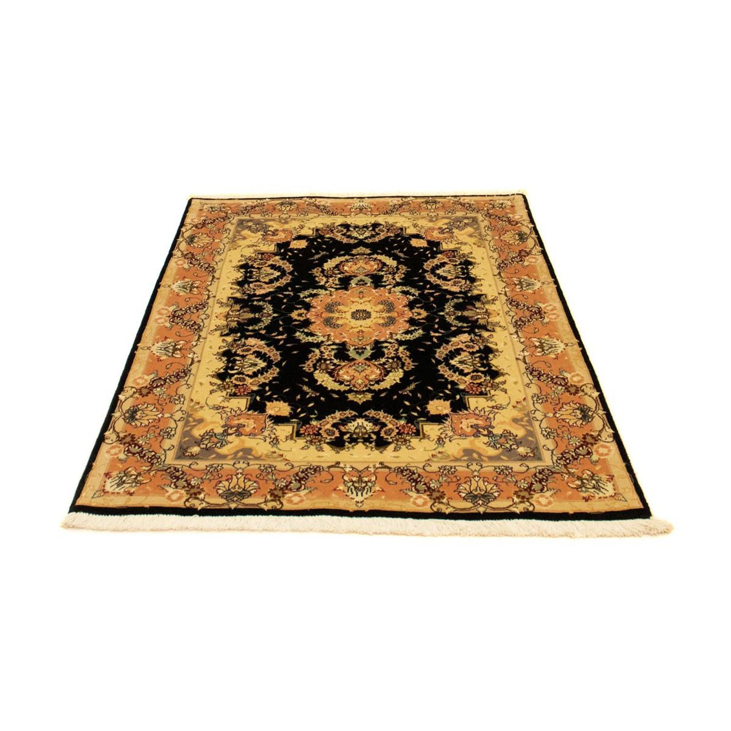 Alfombra Persa - Tabriz - Real - 147 x 100 cm - negro