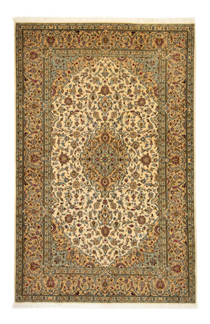 Alfombra persa - Keshan - 216 x 142 cm - beige