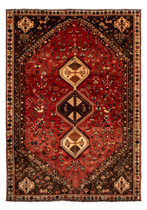 Alfombra persa - Nómada - 304 x 206 cm - rojo oscuro