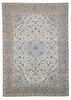 Alfombra persa - Keshan - 423 x 312 cm - beige