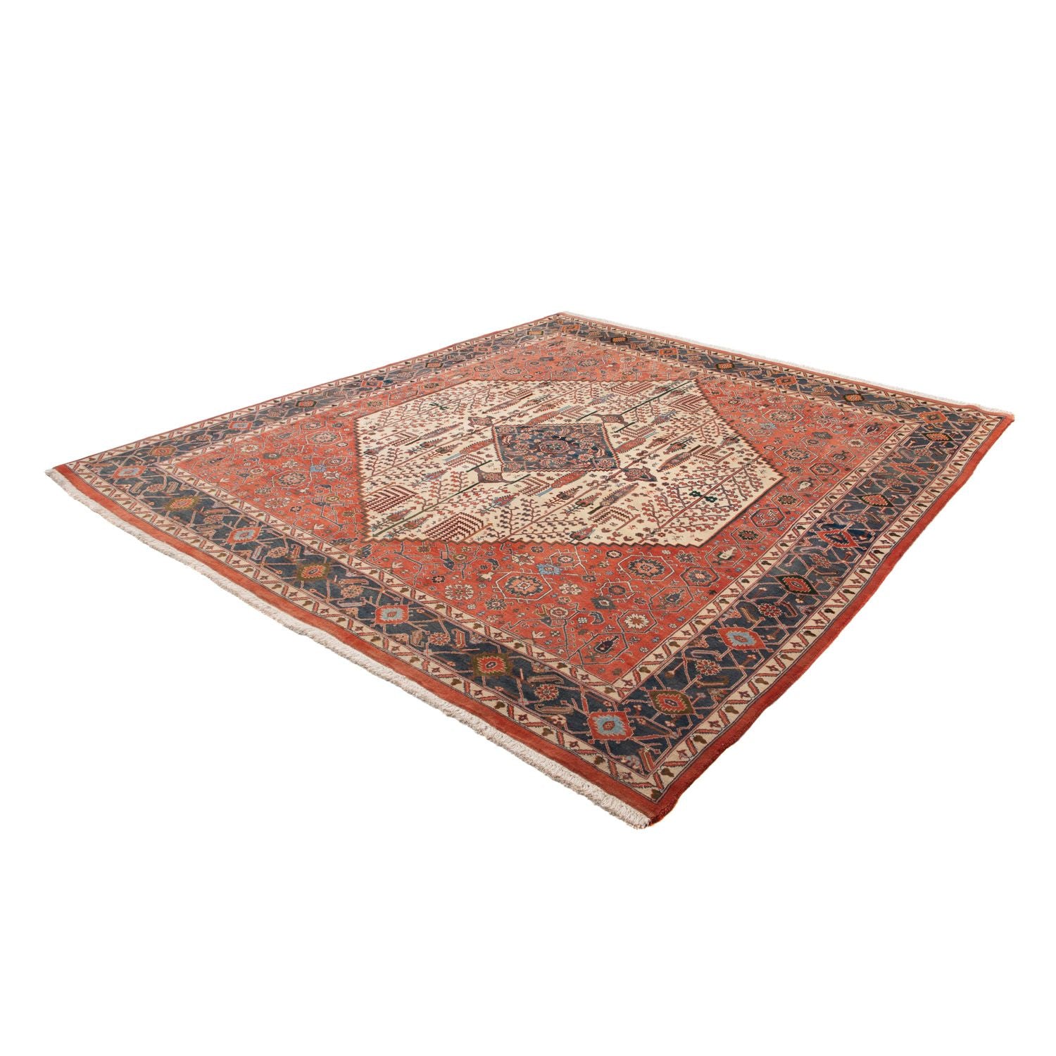 Alfombra Gabbeh - Persa Kashkuli - 258 x 230 cm - óxido
