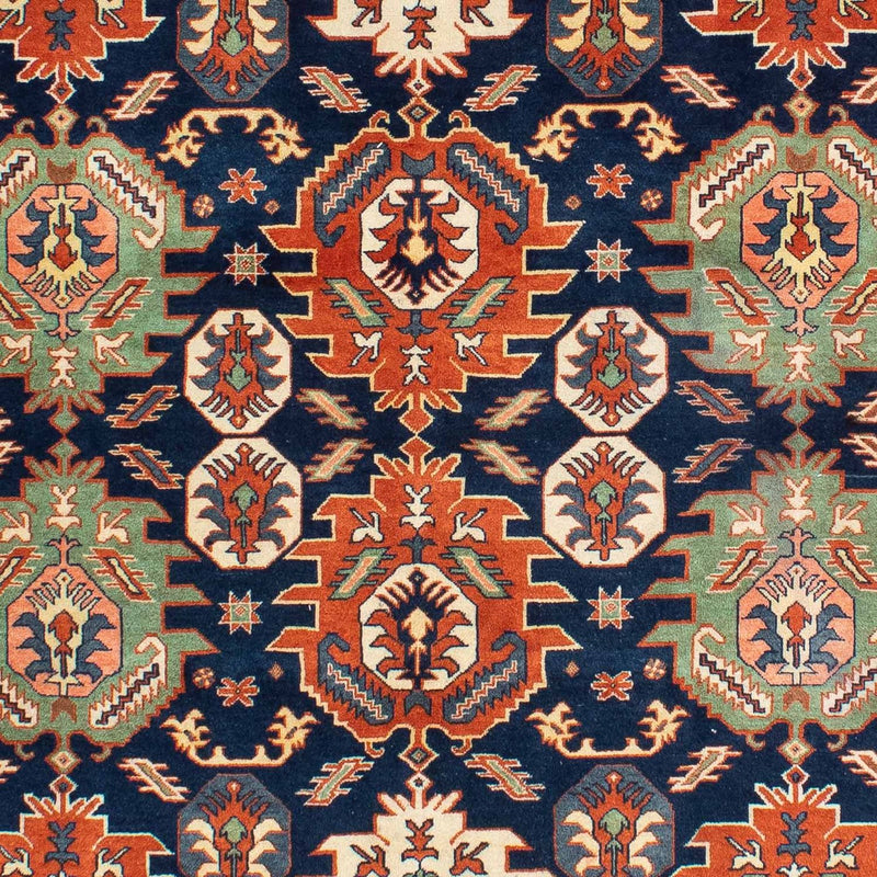 Alfombra Gabbeh - Persa Kashkuli cuadrado  - 205 x 200 cm - azul oscuro