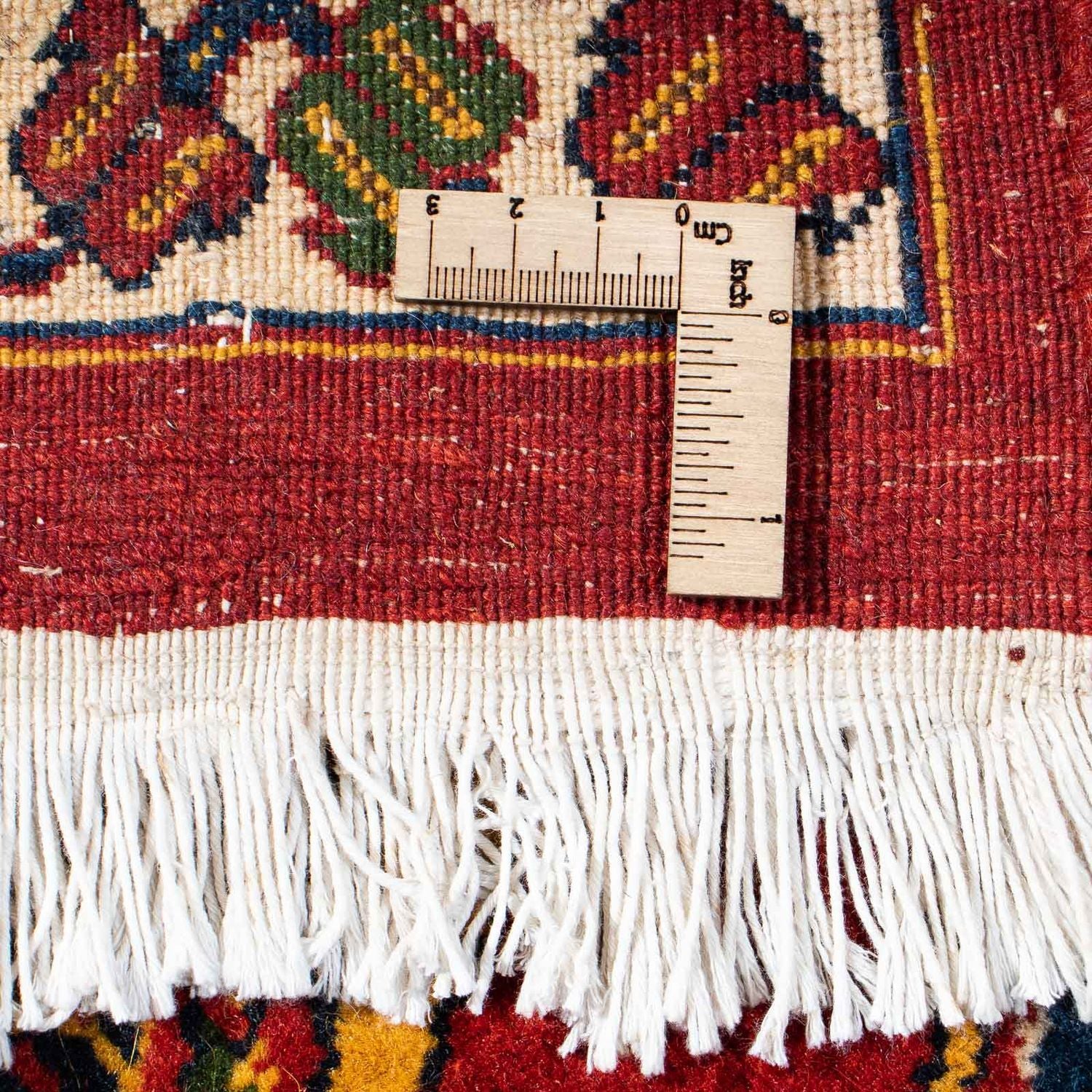 Alfombra Gabbeh - Persa Kashkuli - 200 x 180 cm - rojo oscuro