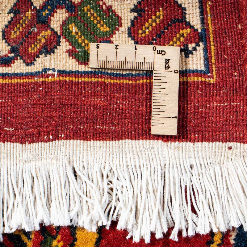 Alfombra Gabbeh - Persa Kashkuli - 200 x 180 cm - rojo oscuro