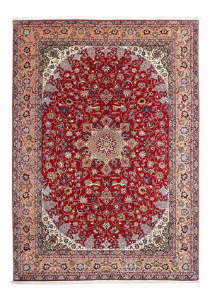 Alfombra Persa - Tabriz - Real - 307 x 205 cm - rojo oscuro
