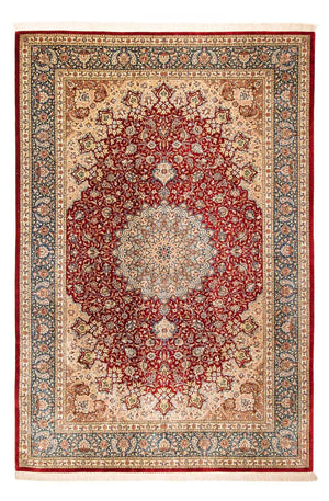 Alfombra persa - Ghom - 296 x 198 cm - rojo oscuro