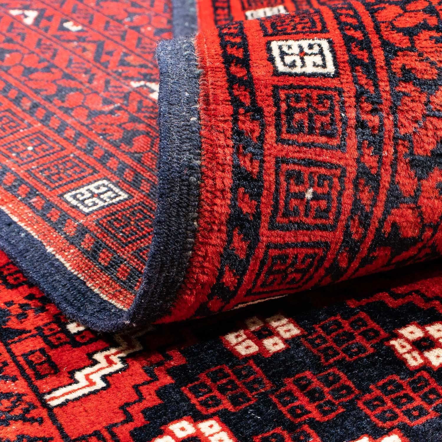 Alfombra Turkaman - 243 x 160 cm - rojo oscuro