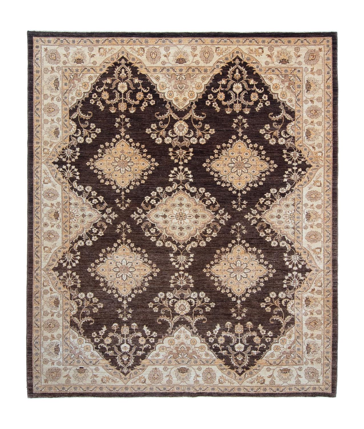Alfombra Ziegler - 300 x 246 cm - marrón oscuro