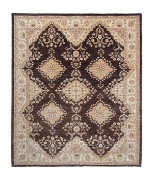 Alfombra Ziegler - 300 x 246 cm - marrón oscuro