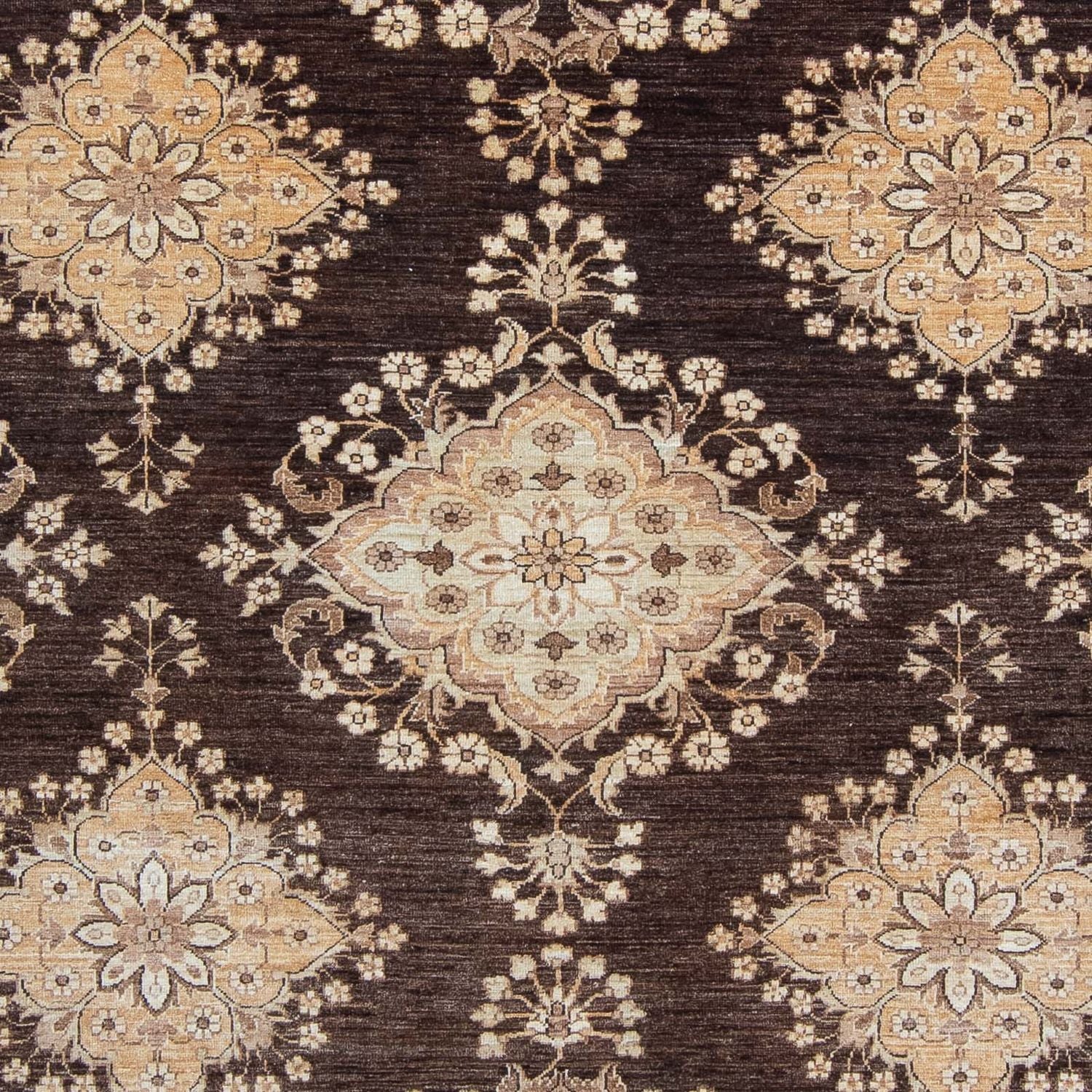 Alfombra Ziegler - 300 x 246 cm - marrón oscuro