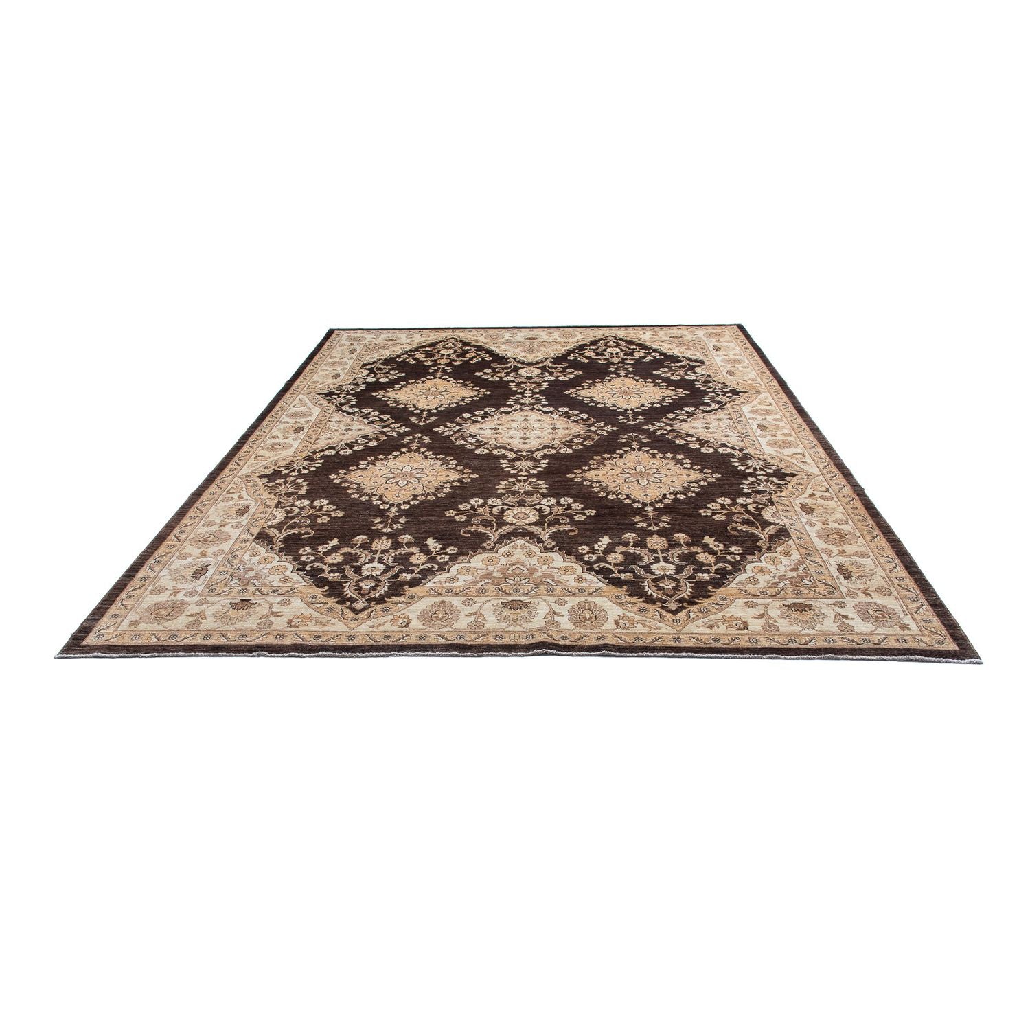 Alfombra Ziegler - 300 x 246 cm - marrón oscuro