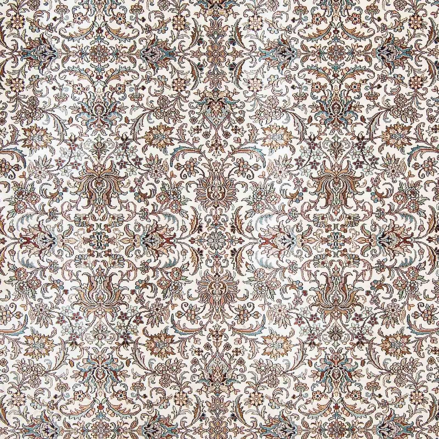 Alfombra de seda - Seda de Cachemira cuadrado  - 246 x 243 cm - beige