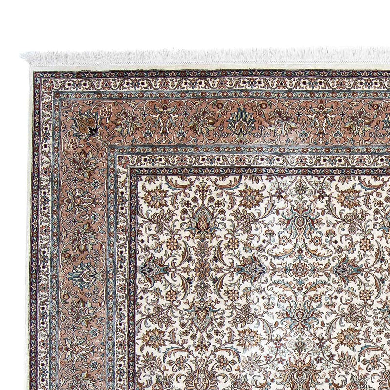 Alfombra de seda - Seda de Cachemira cuadrado  - 246 x 243 cm - beige