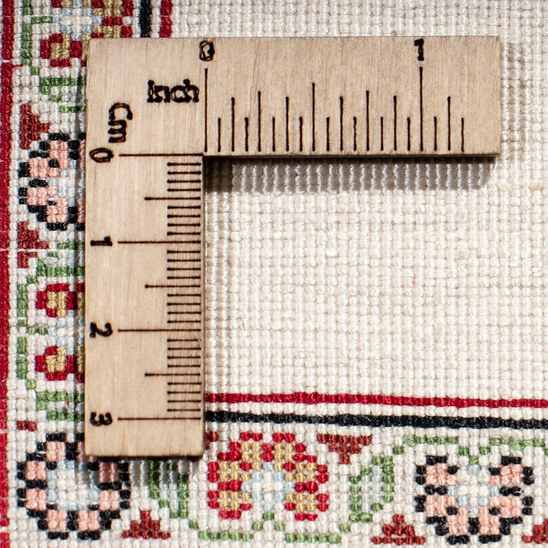 Alfombra de seda - Ghom Seda - Prima - 41 x 31 cm - beige
