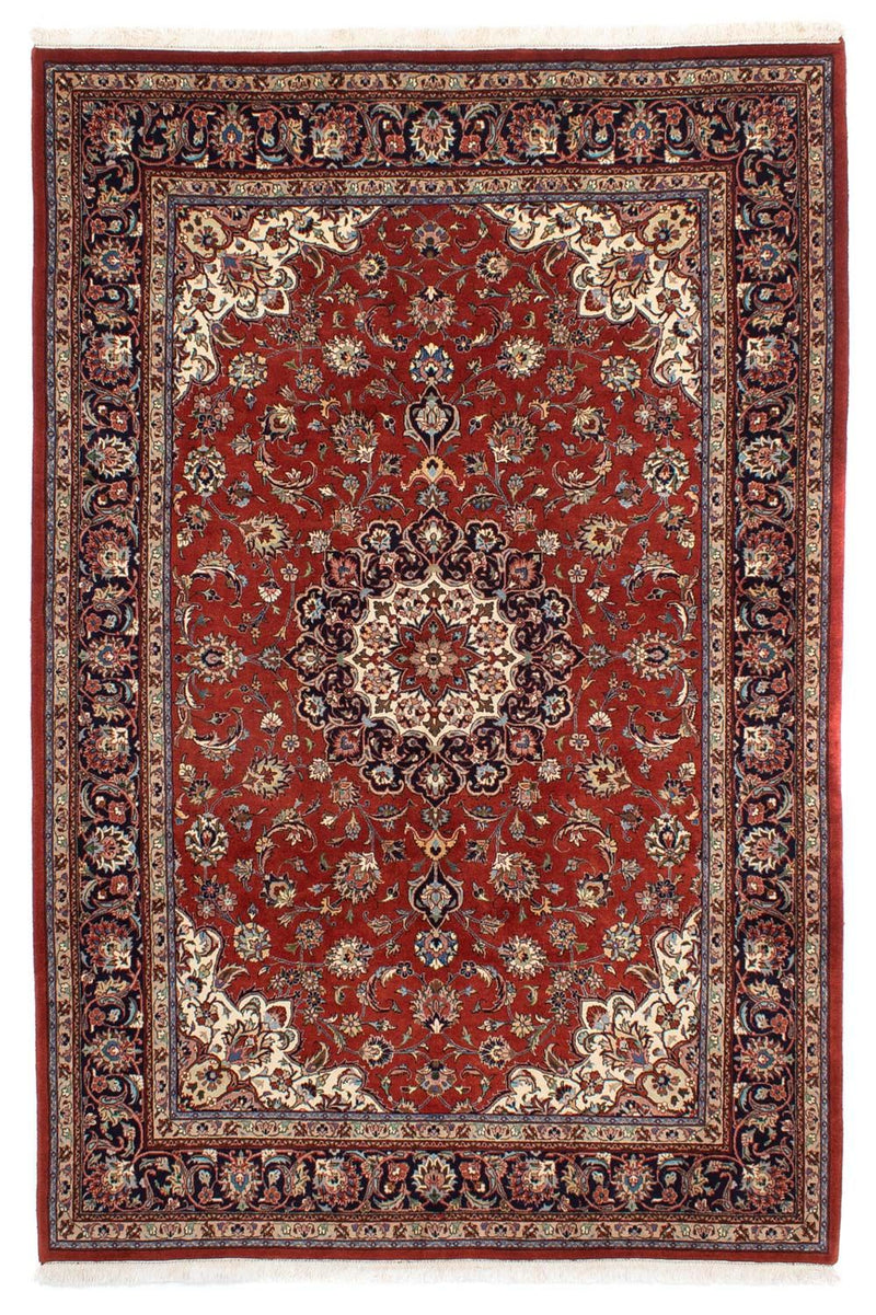 Alfombra persa - Keshan - 291 x 196 cm - rojo oscuro
