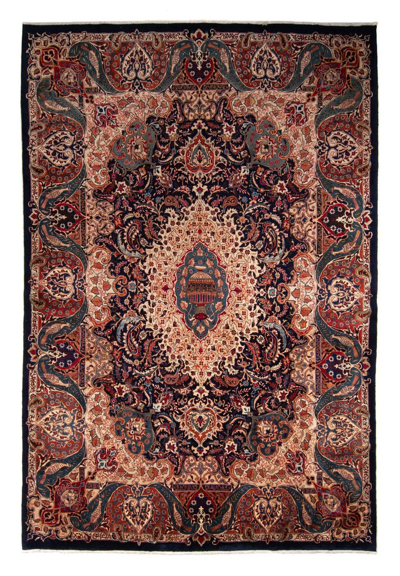 Alfombra persa - Clásica - 369 x 260 cm - azul oscuro