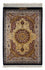 Alfombra persa - Ghom - 87 x 59 cm - azul oscuro
