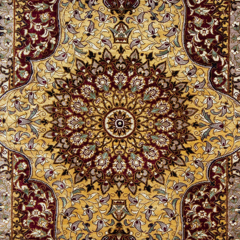 Alfombra persa - Ghom - 87 x 59 cm - azul oscuro