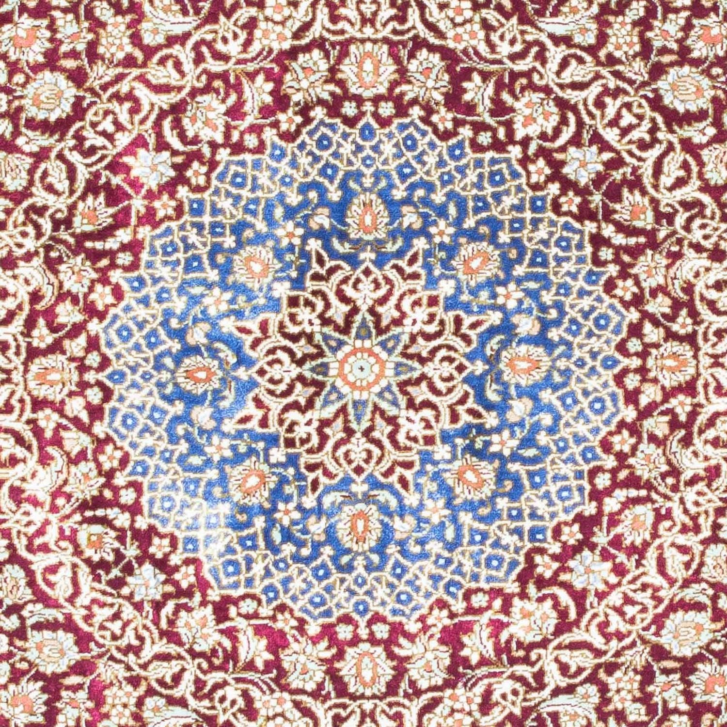 Alfombra persa - Ghom - 117 x 78 cm - azul