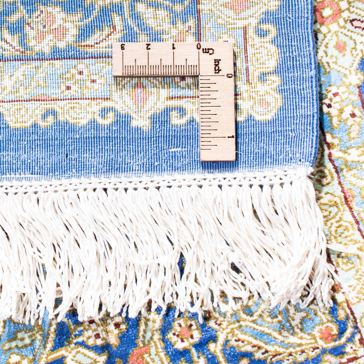 Alfombra persa - Ghom - 117 x 78 cm - azul