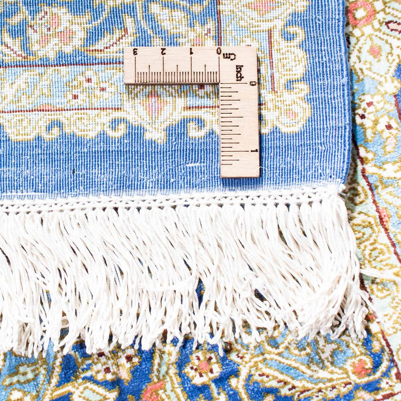 Alfombra persa - Ghom - 117 x 78 cm - azul