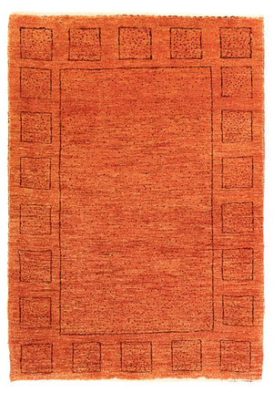 Alfombra Gabbeh - Persa Kashkuli - 90 x 65 cm - óxido