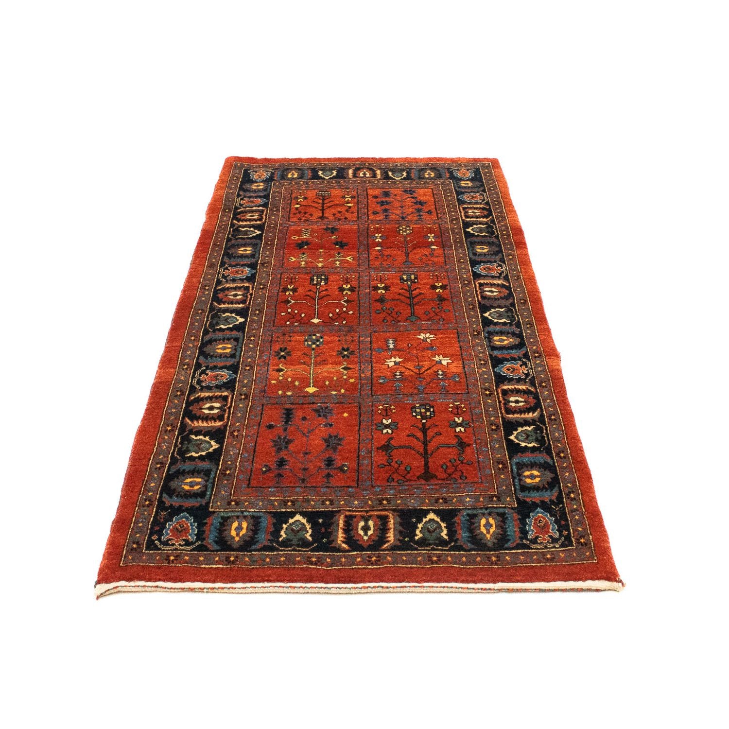 Alfombra Gabbeh - Persa Kashkuli - 164 x 81 cm - rojo oscuro