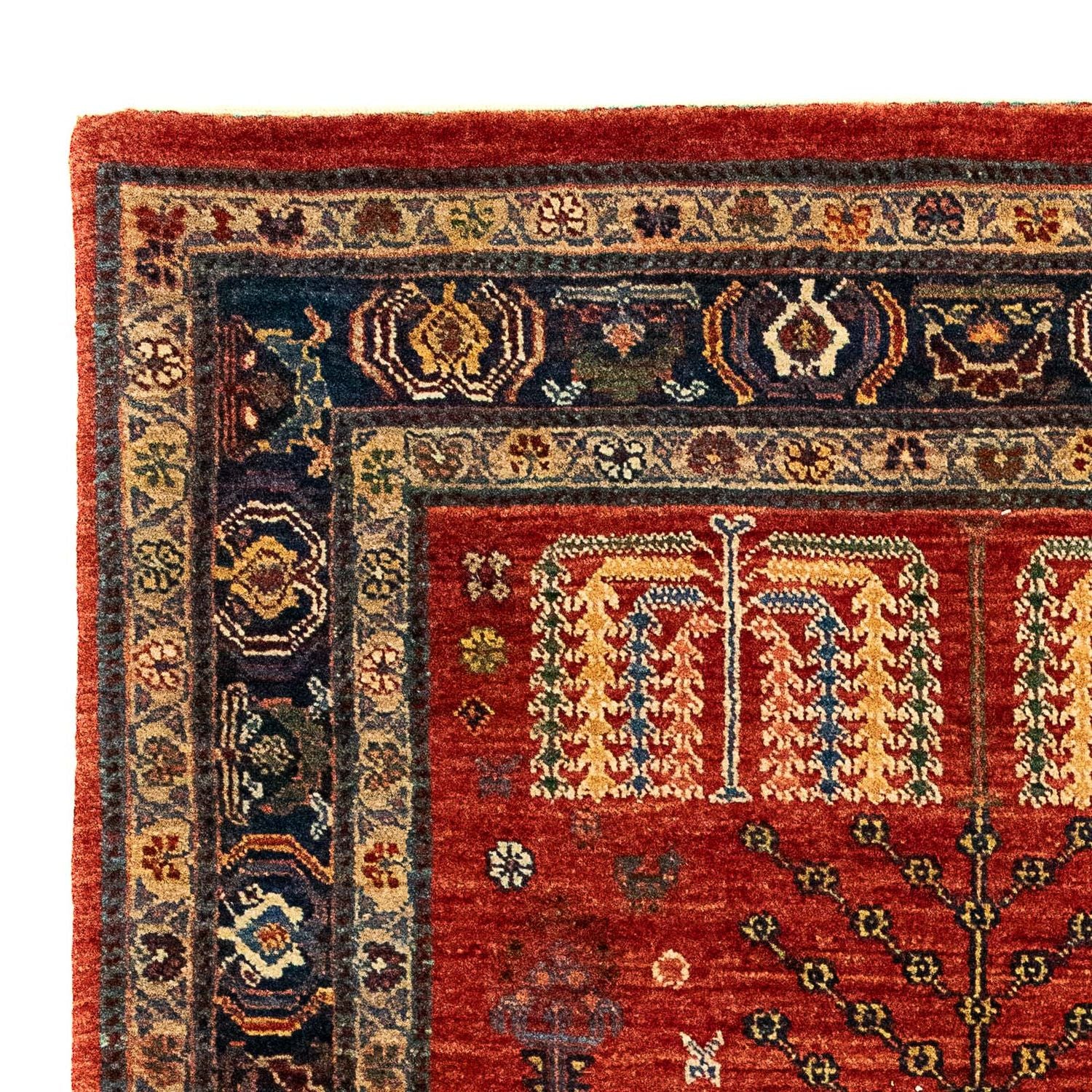 Alfombra Gabbeh - Persa Kashkuli - 120 x 85 cm - rojo oscuro
