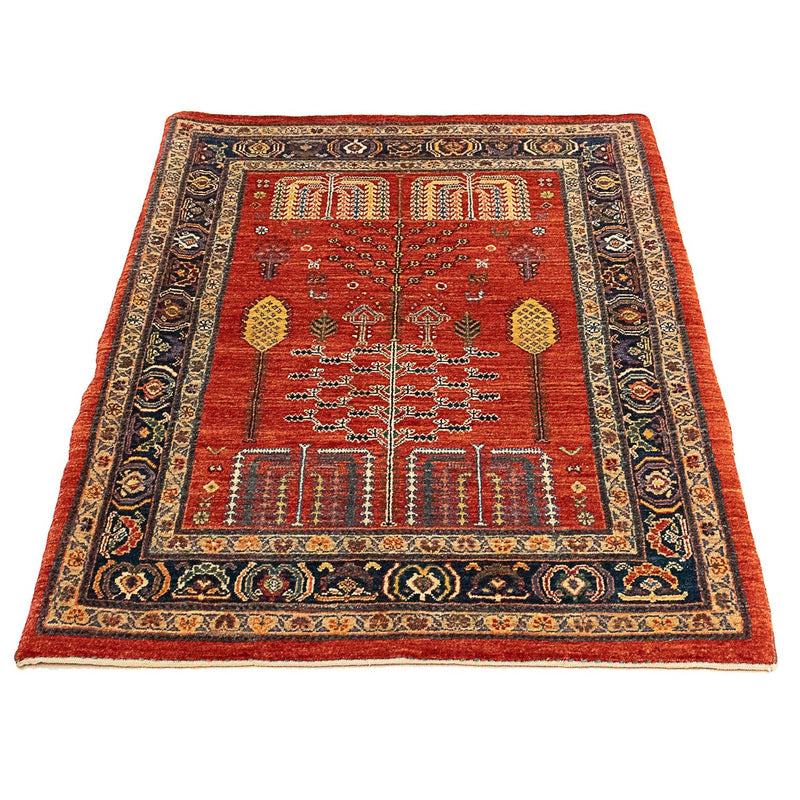 Alfombra Gabbeh - Persa Kashkuli - 120 x 85 cm - rojo oscuro