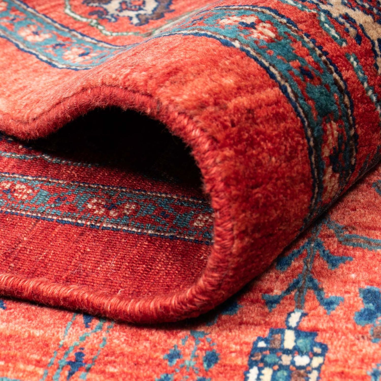 Alfombra Gabbeh - Persa Kashkuli - 345 x 260 cm - rojo oscuro
