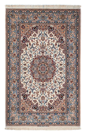 Alfombra de seda - Ghom Seda - Prima - 202 x 128 cm - beige