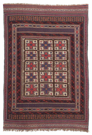 Alfombra Kelim - Oriental - 288 x 200 cm - marrón