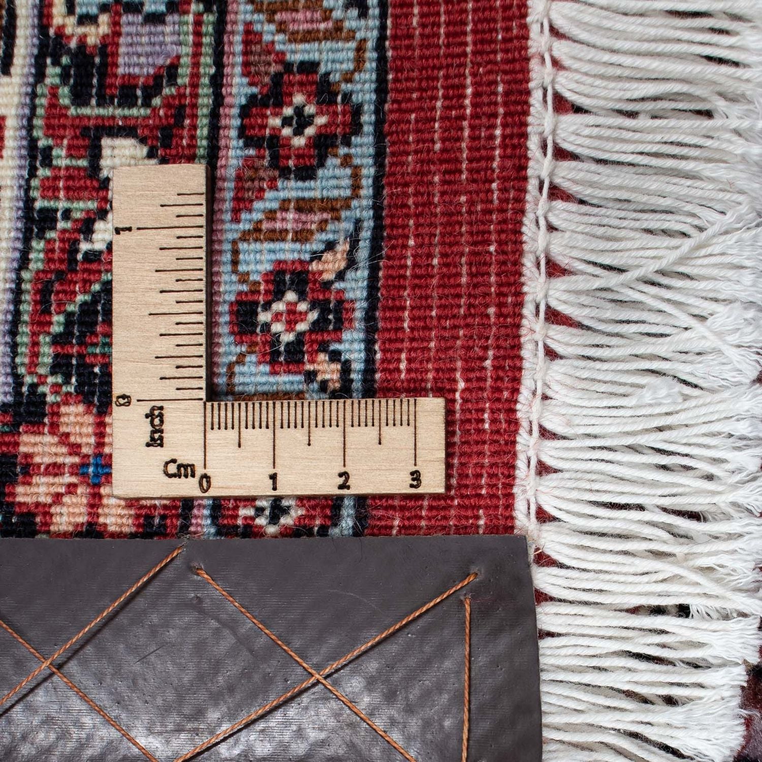 Alfombra persa - Bidjar - 208 x 134 cm - rojo oscuro