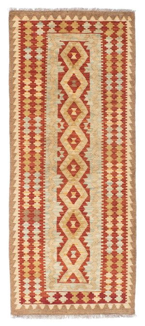 Alfombra de pasillo Alfombra Kelim - Oriental - 200 x 85 cm - beige