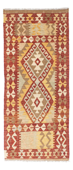 Alfombra de pasillo Alfombra Kelim - Oriental - 187 x 71 cm - óxido