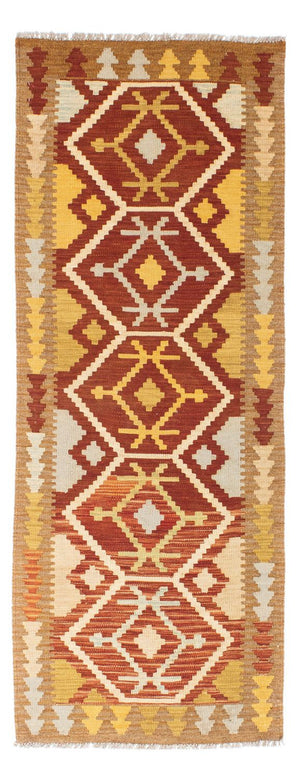 Alfombra de pasillo Alfombra Kelim - Oriental - 206 x 73 cm - óxido