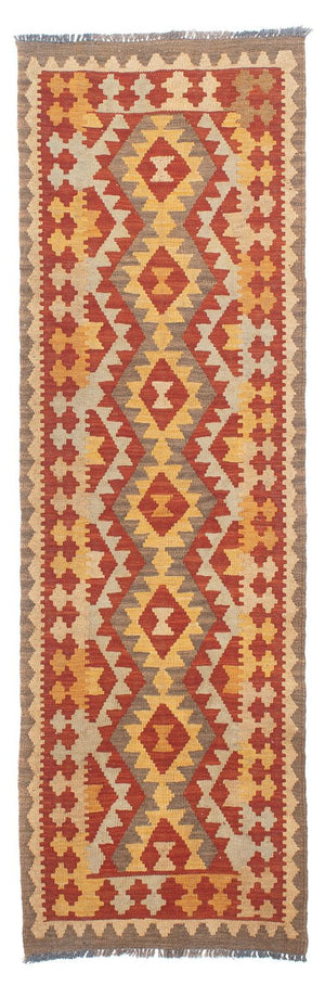 Alfombra de pasillo Alfombra Kelim - Splash - 206 x 66 cm - multicolor
