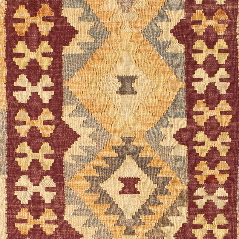 Alfombra de pasillo Alfombra Kelim - Oriental - 195 x 79 cm - marrón