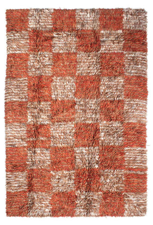 Alfombra de pelo largo - 289 x 199 cm - multicolor