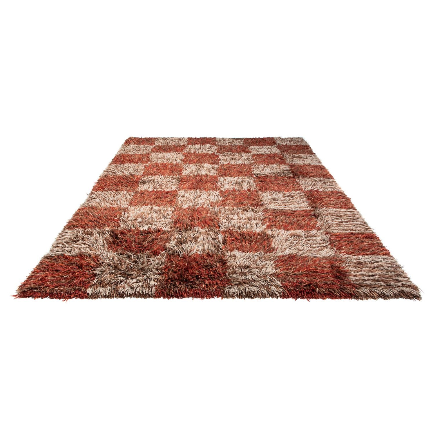 Alfombra de pelo largo - 287 x 203 cm - multicolor