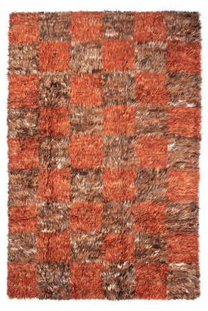 Alfombra de pelo largo - 297 x 197 cm - multicolor