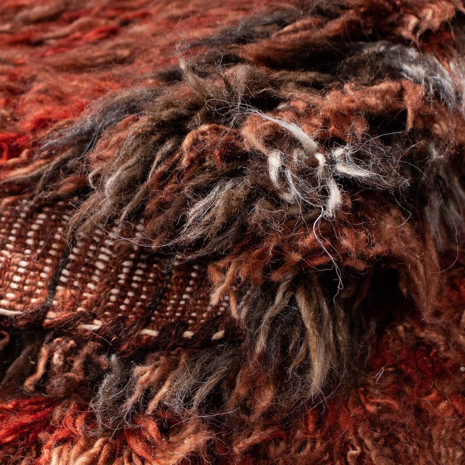 Alfombra de pelo largo - 297 x 197 cm - multicolor