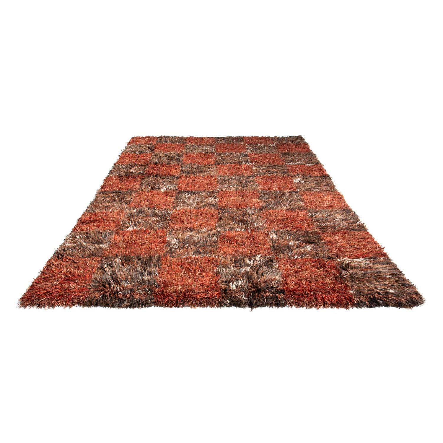 Alfombra de pelo largo - 297 x 197 cm - multicolor