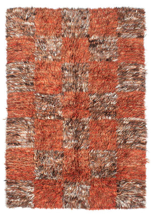 Alfombra de pelo largo - 255 x 173 cm - multicolor