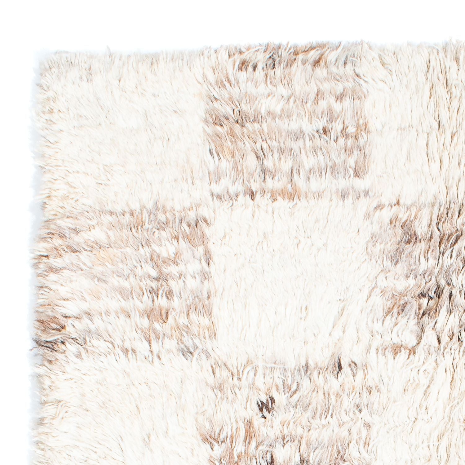 Alfombra de pelo largo - 252 x 172 cm - beige