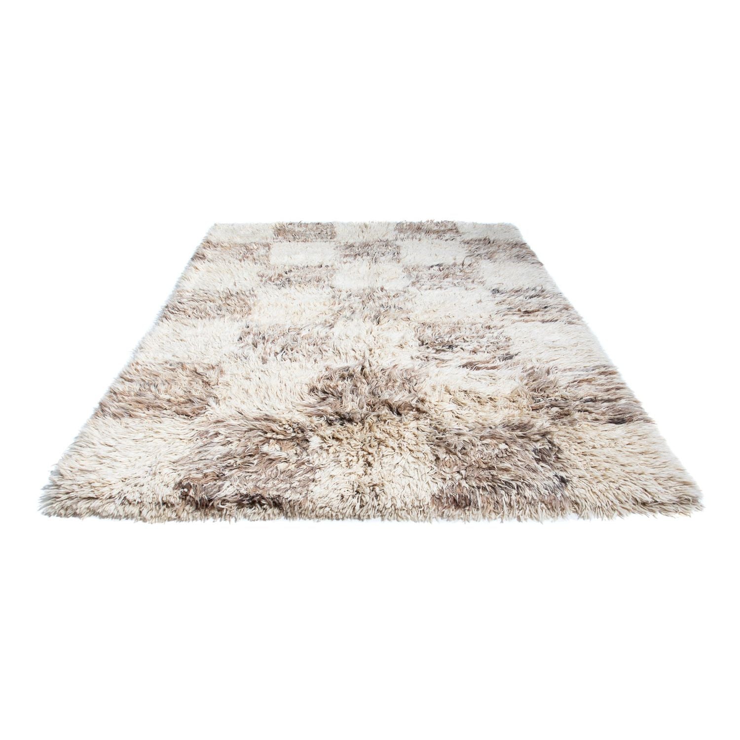Alfombra de pelo largo - 252 x 172 cm - beige