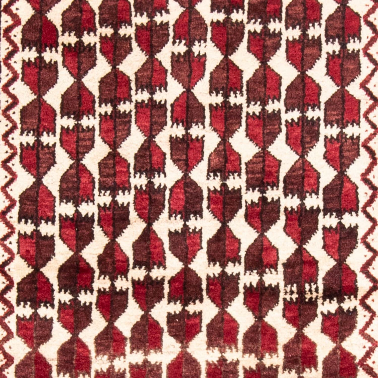 Alfombra de pasillo Alfombra Belutsch - 185 x 102 cm - rojo oscuro